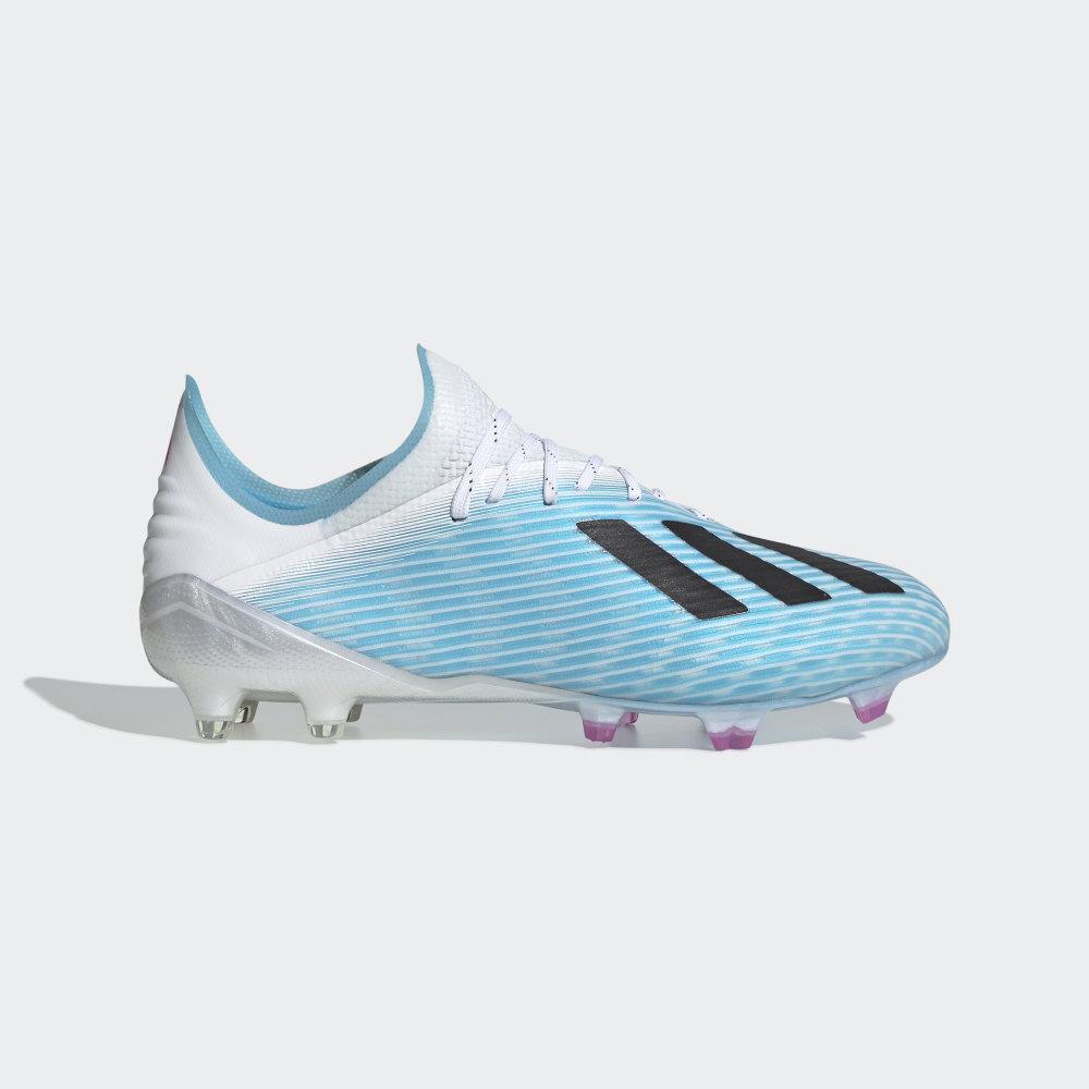 Adidas Men's X 19.1 Firm Ground Football Boots Light Blue/Black/Pink Ireland F35316